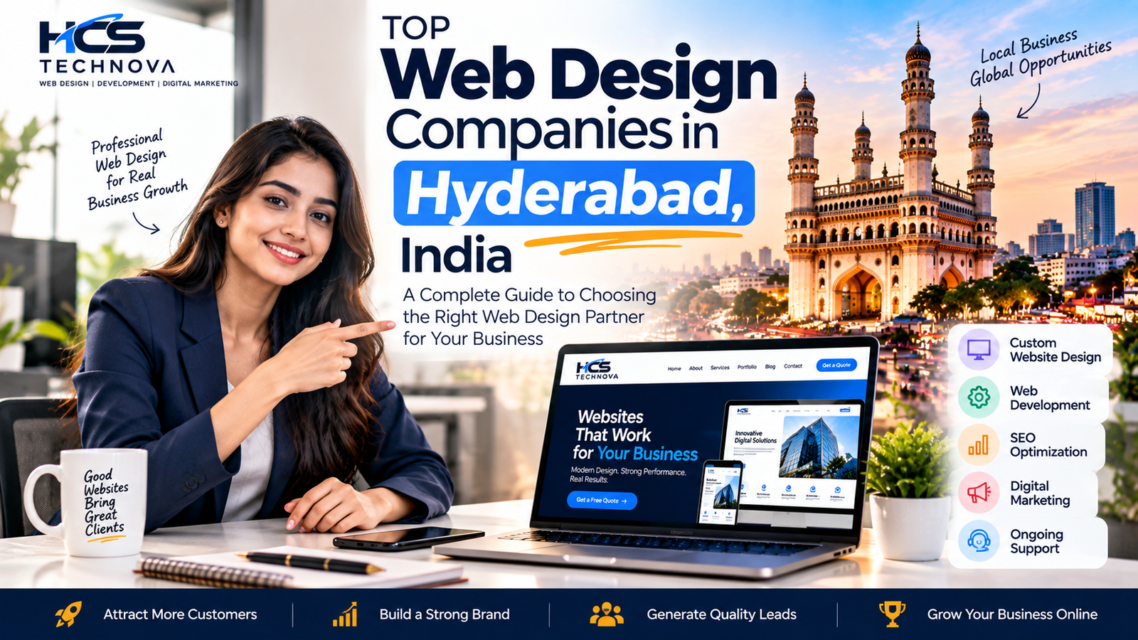 Top web design companies in Hyderabad, India